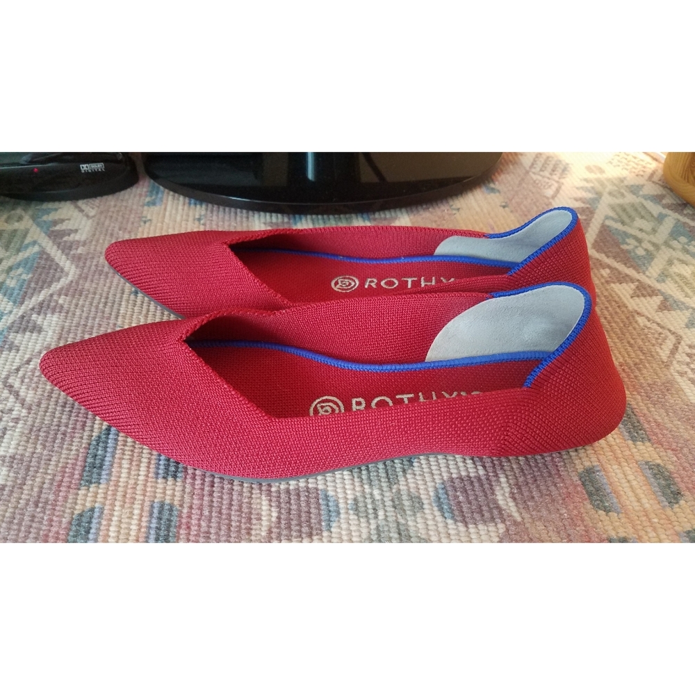 Rothy's red flats